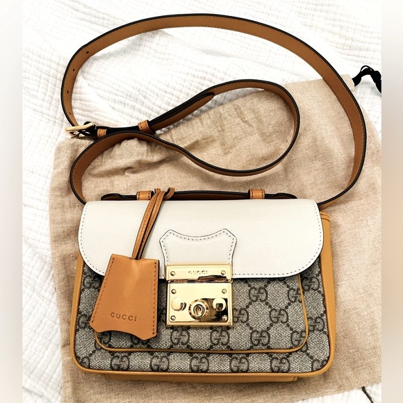 Gucci Handbags - Gucci Padlock GG Supreme Crossbody with Top Handle